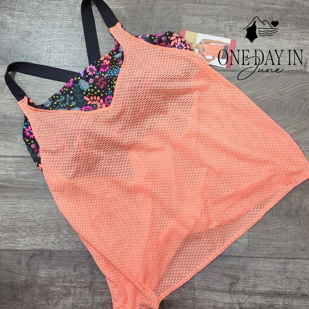ZeroXposure Double Up Tankini Top Size XL